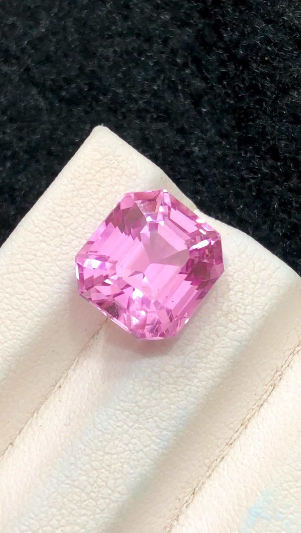 Pink Kunzite 6.85ct Octagonal Asscher Cut Afghanistan – Brilliant Pastel Gem