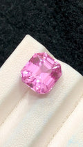 Pink Kunzite 6.85ct Octagonal Asscher Cut Afghanistan – Brilliant Pastel Gem