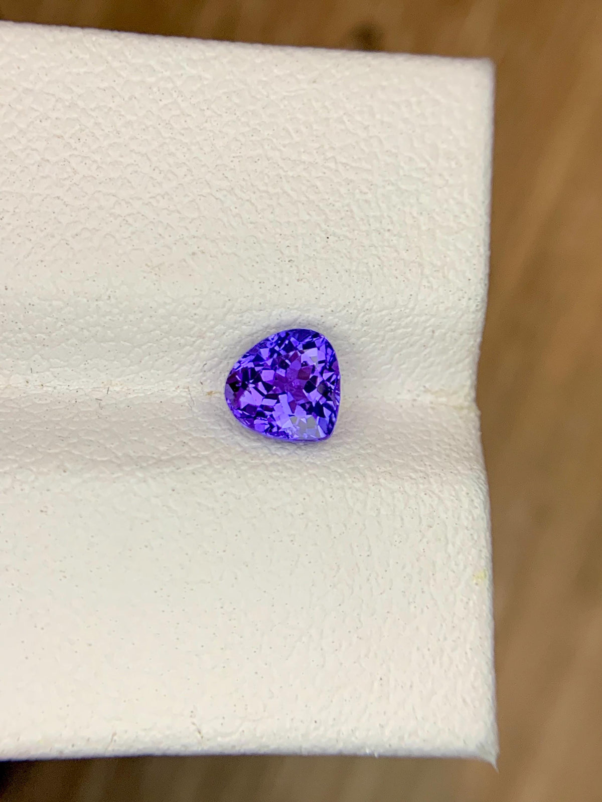Certified 0.86 Carat Round Tanzanite Gemstone: Vivid Violet-Blue Loose Gem