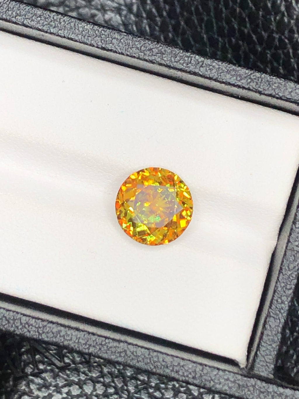4.15 CT Round Faceted Sphene Titanite Gemstone: Rare Zagi Mine Stone