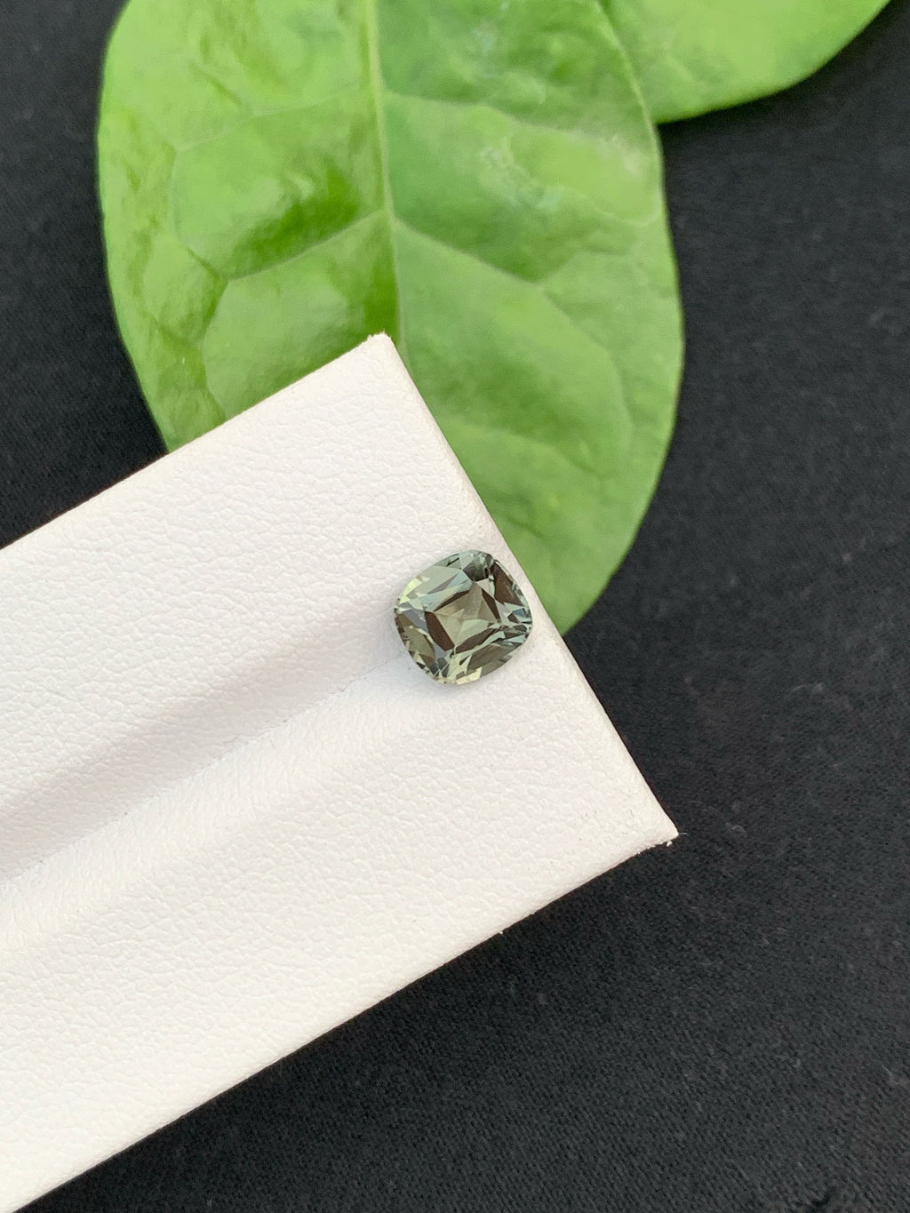 Teal Green Tourmaline Gemstone: 1.60 Carat Cushion Cut