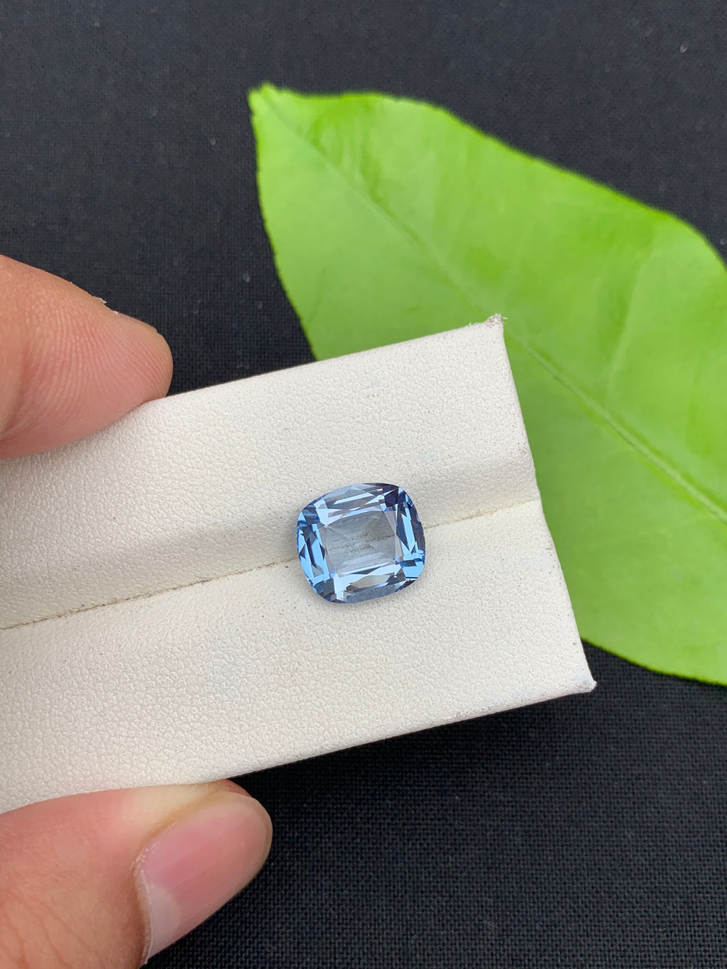 Santa Maria Blue Aquamarine Gemstone: 3.65 Carat Cushion Cut
