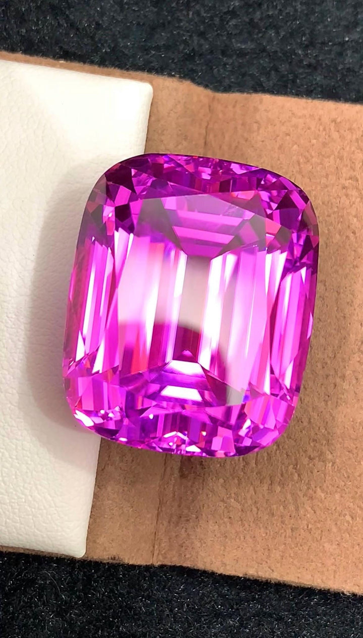 Pink Kunzite 100.60ct Cushion Cut Gem - Big Size Kunzite from Afghanistan