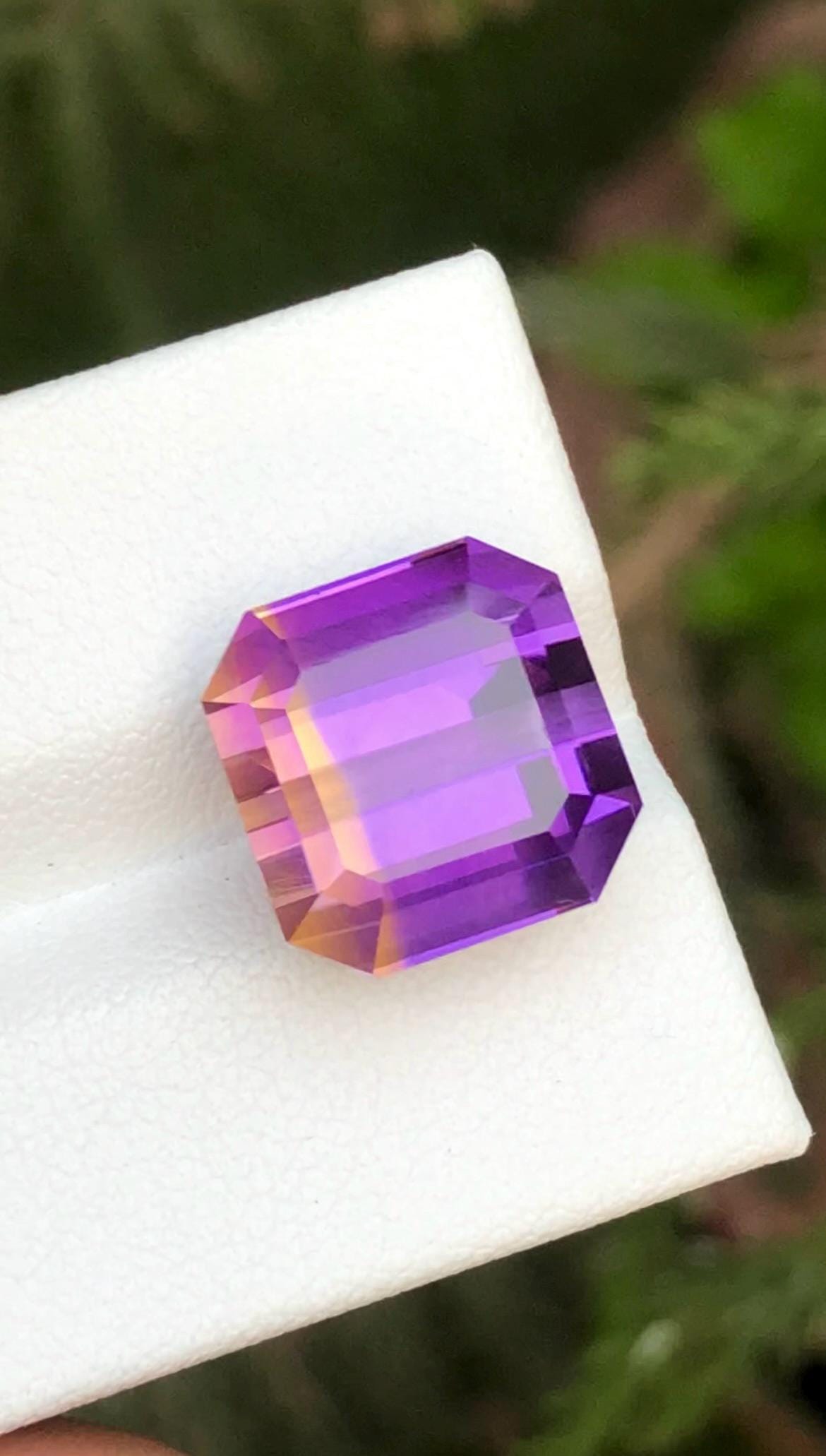 Ametrine 11.75ct Emerald Cut • Bi-Color Gemstone from Bolivia