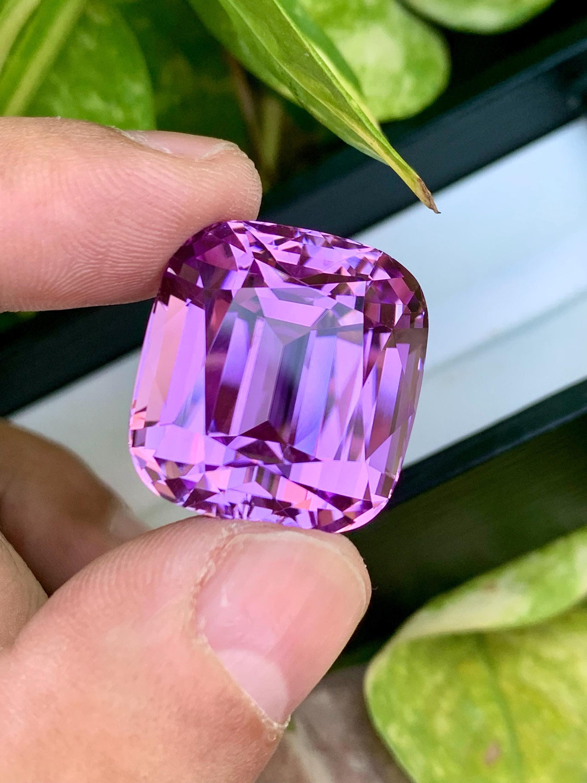 Natural Pink Kunzite Gemstone: 62.65 CT VVS Cushion Cut