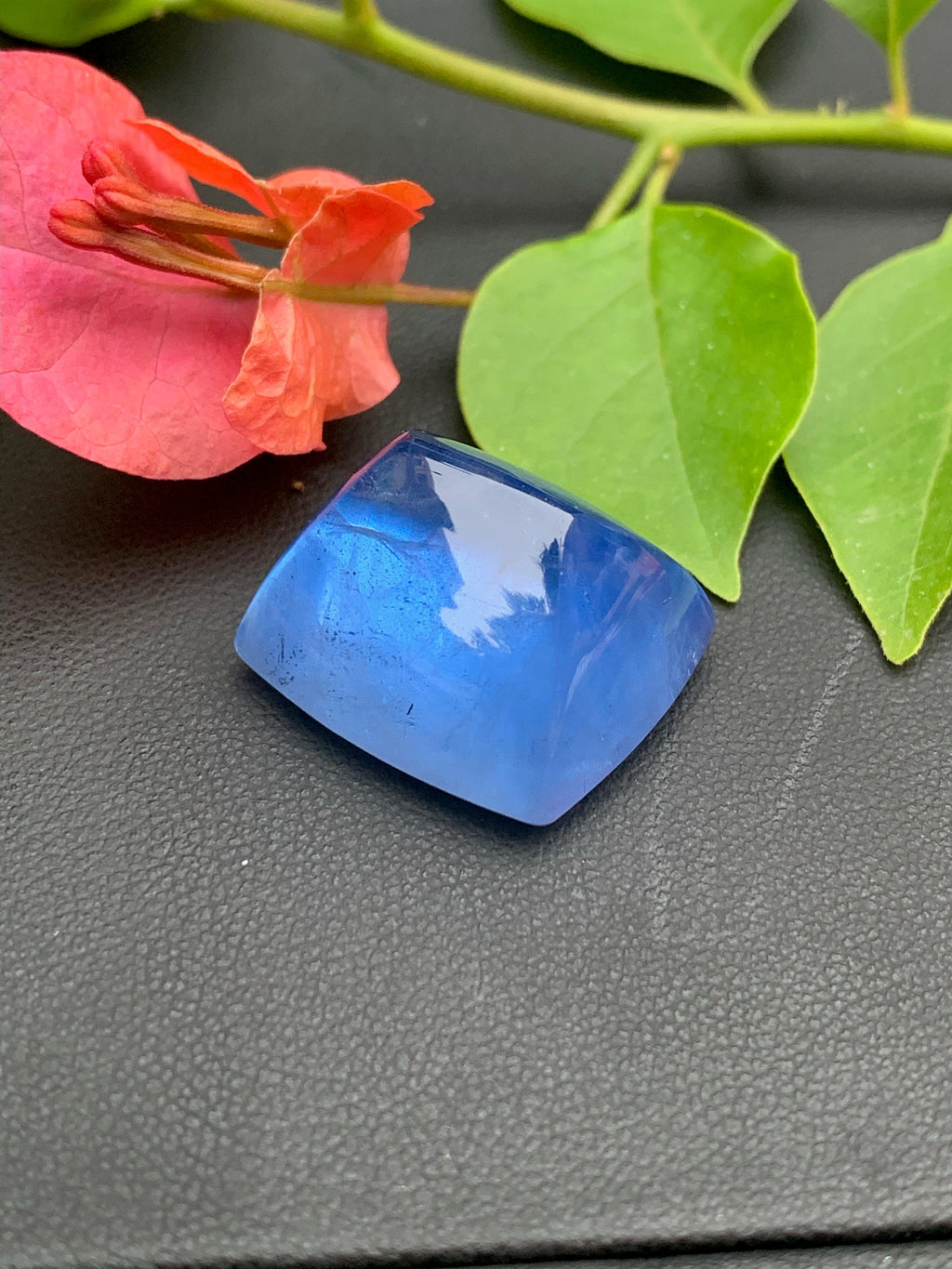 Deep Blue Aquamarine Cabochon: Santa Maria Gemstone, 38.35 CT