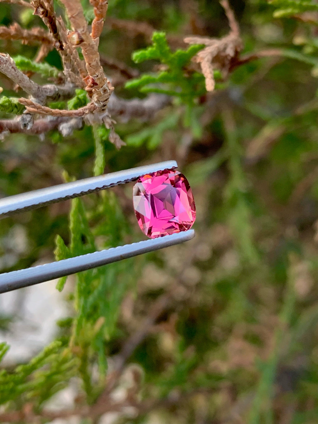 Pink Tourmaline Gemstone: 1.90 CT Cushion Cut, October Birthstone