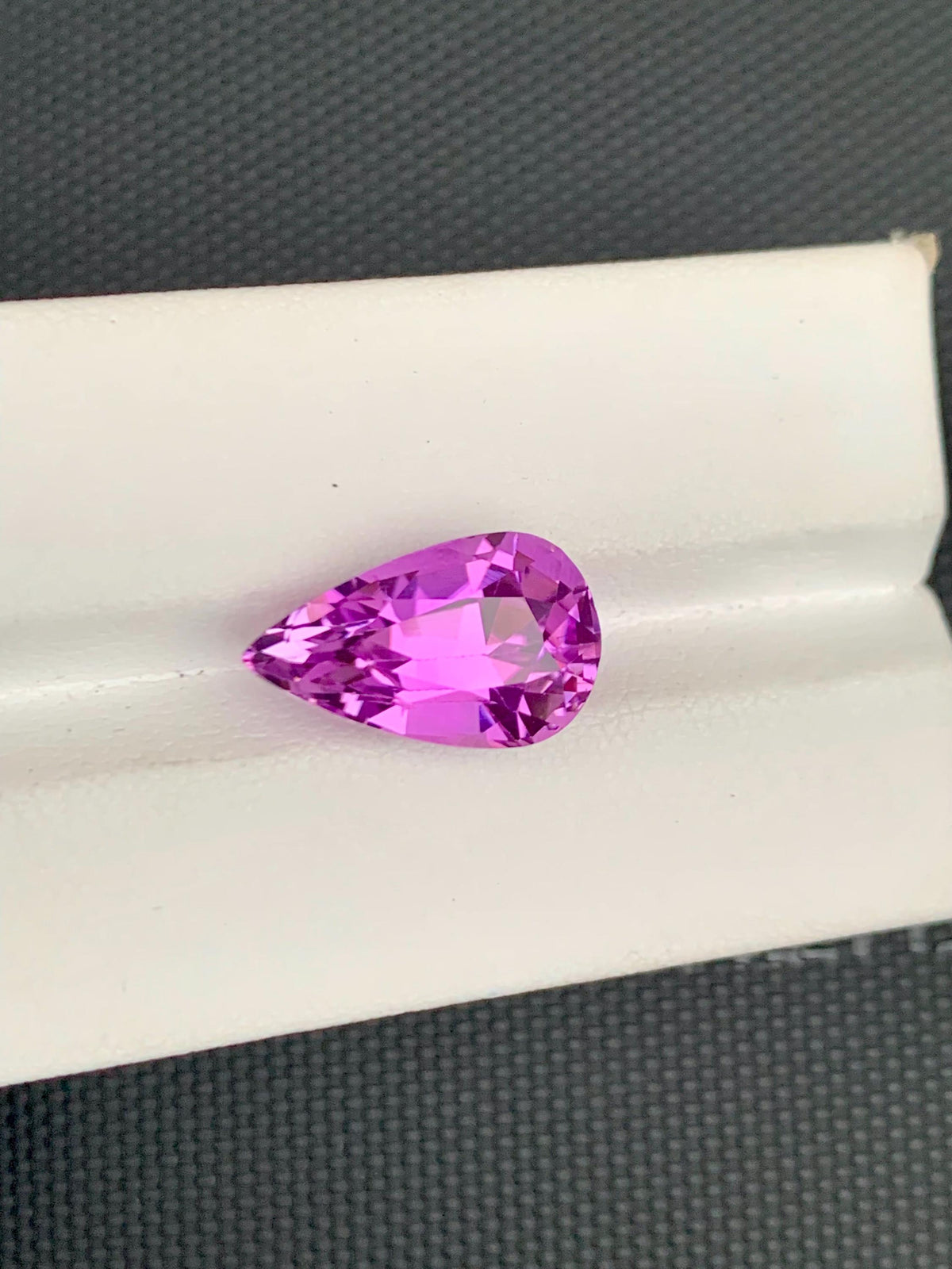 Deep Pink Kunzite Gemstone: Faceted Pear Cut, October Birthstone, 11.67 CT