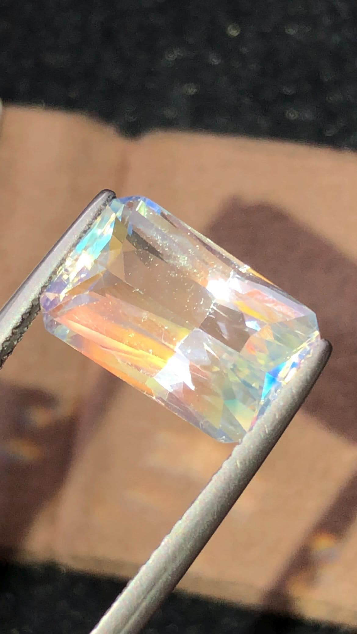 Rainbow Moonstone 4.51 Carat - Fancy Cut Gemstone From Madagascar