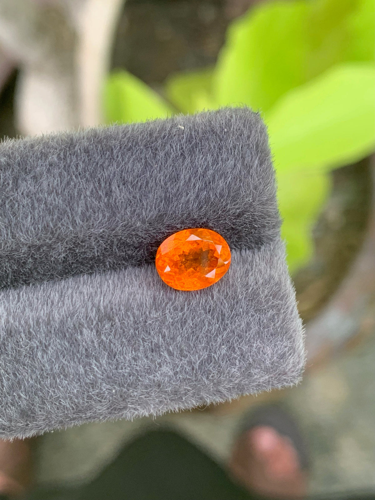 Natural Fanta Garnet Gemstone: Oval Cut, 3.60 CT, January Birthstone