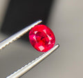 Natural Red Ruby Gemstone: 1.10 CT Oval Cut Ring Stone