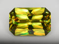 Full Fire Sphene Gemstone: Greenish Yellow Titanite Stone, 8.95 CT