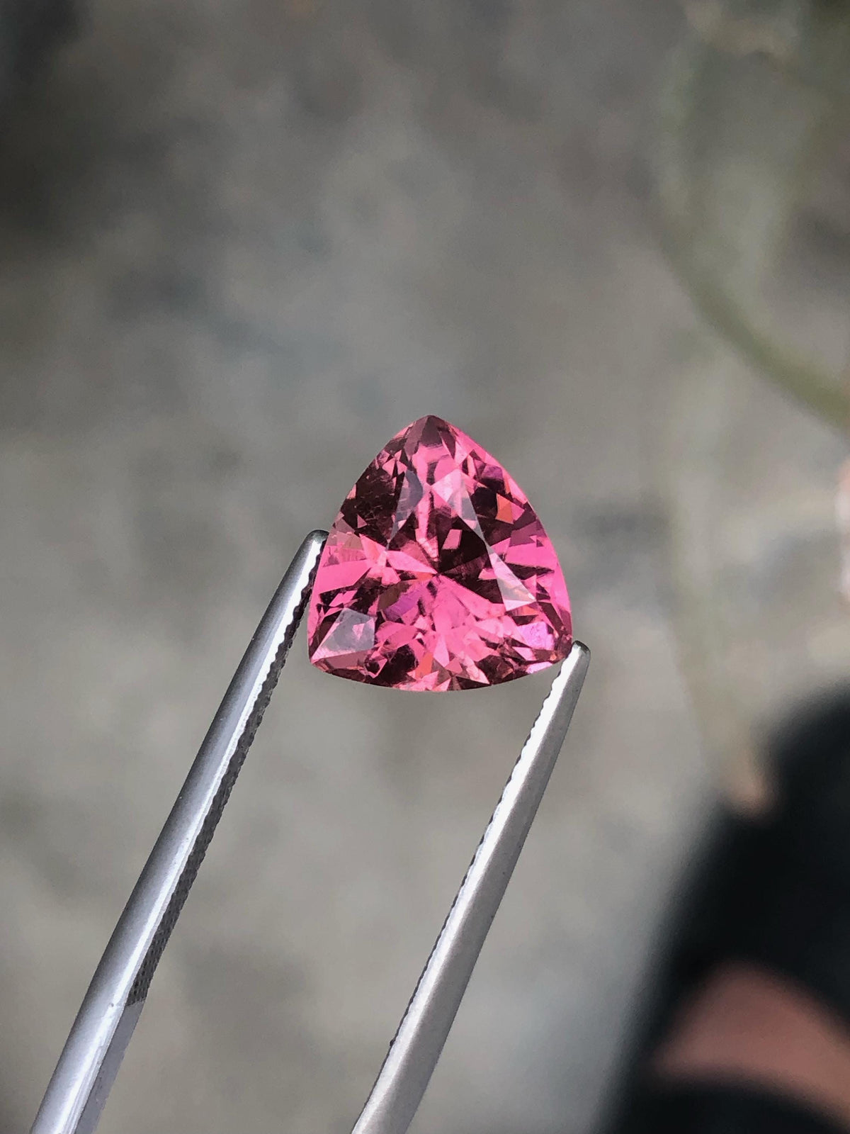 Natural Pink Tourmaline Gemstone: 5.00 CT Trillion Cut, Afghanistan Origin