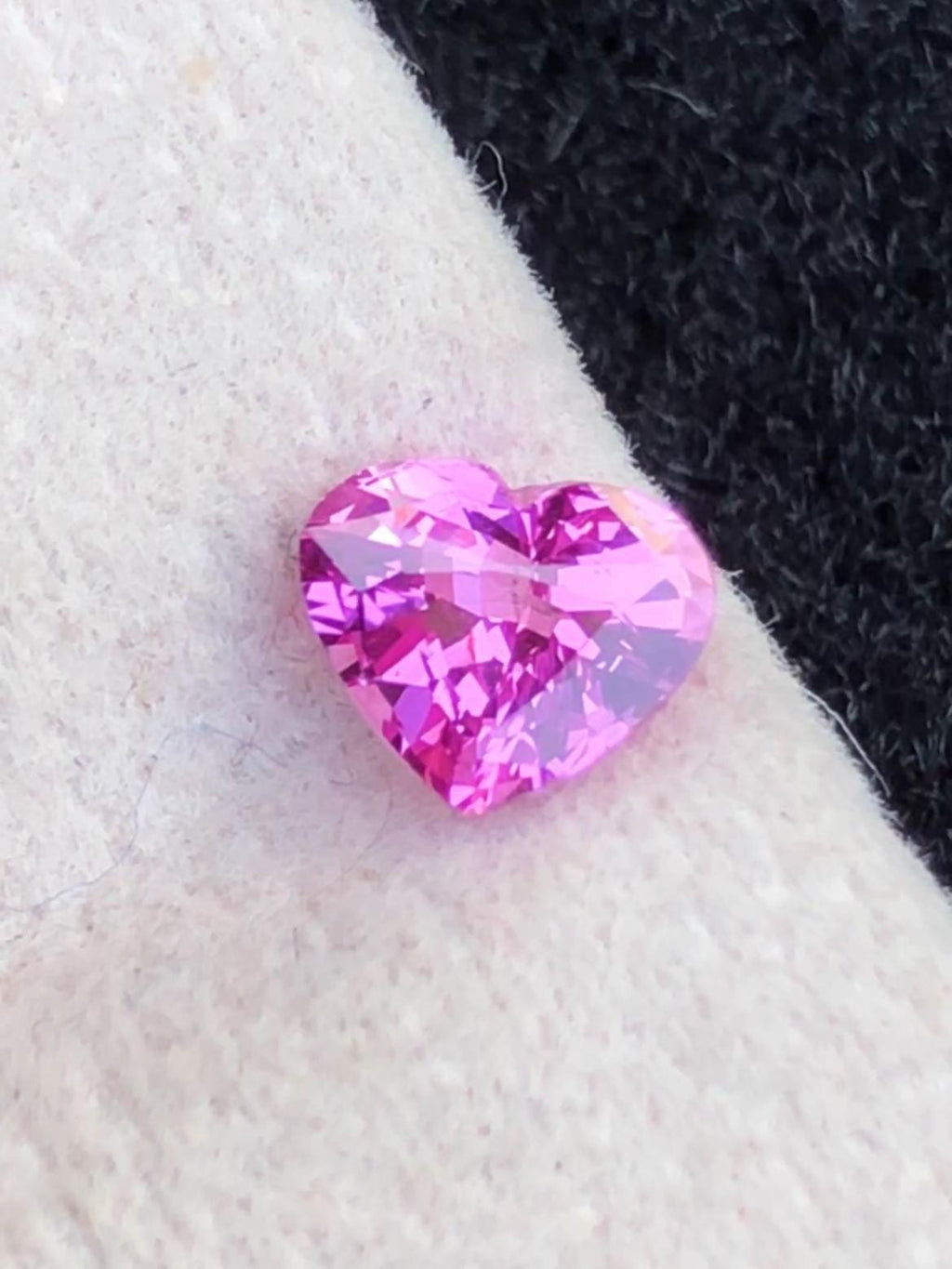 Pink Sapphire 1.07ct Heart Cut Madagascar Certified No-Heat