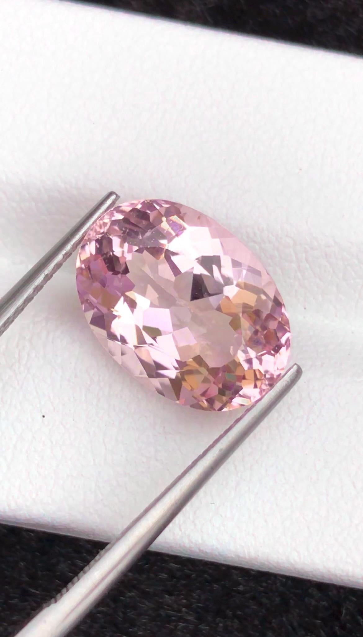 Pink Morganite 5.50ct Oval Cut – From Pakistan