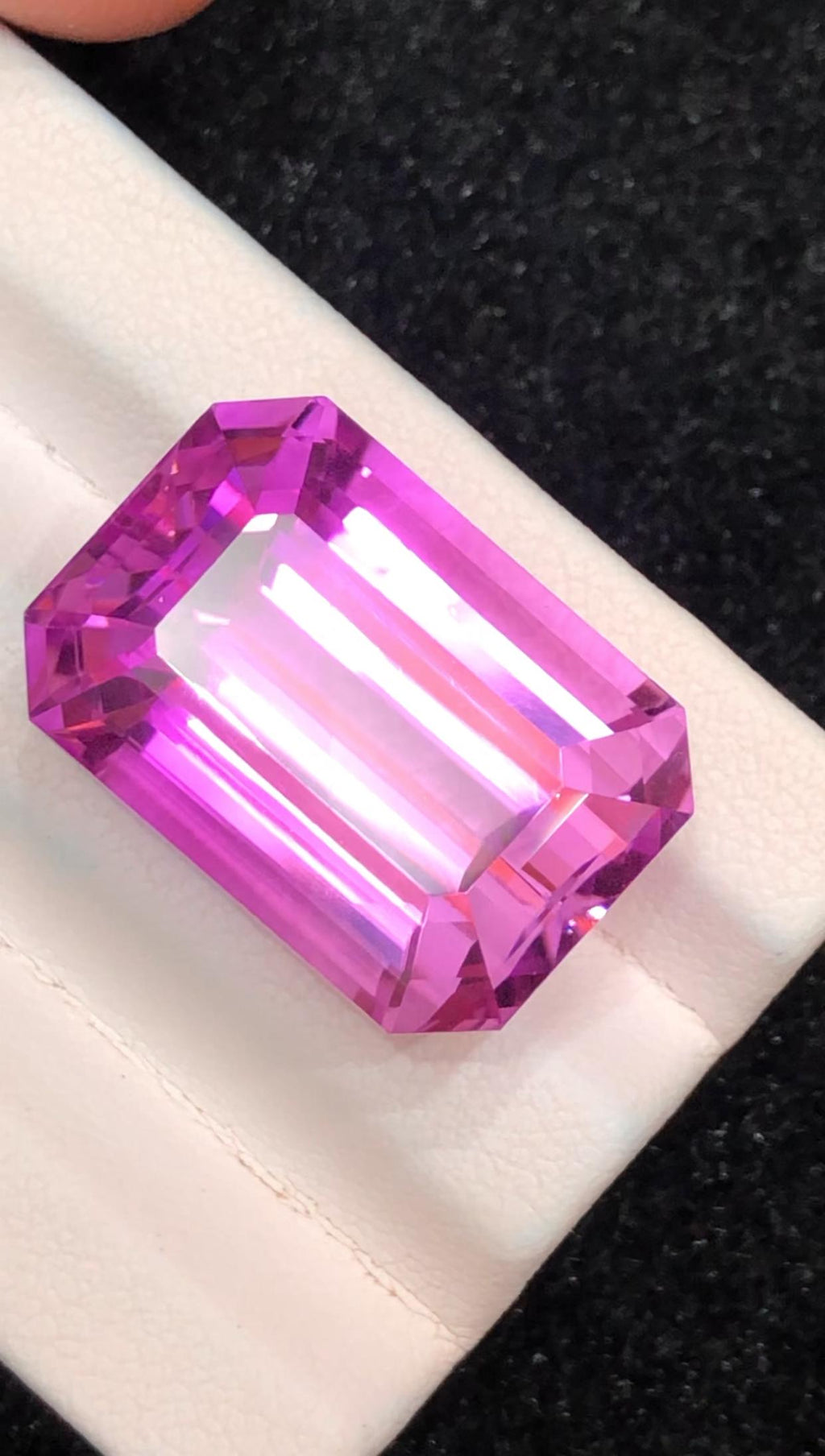 Natural Loose Pink Kunzite 34 Carat – Emerald Cut Collector Gemstone