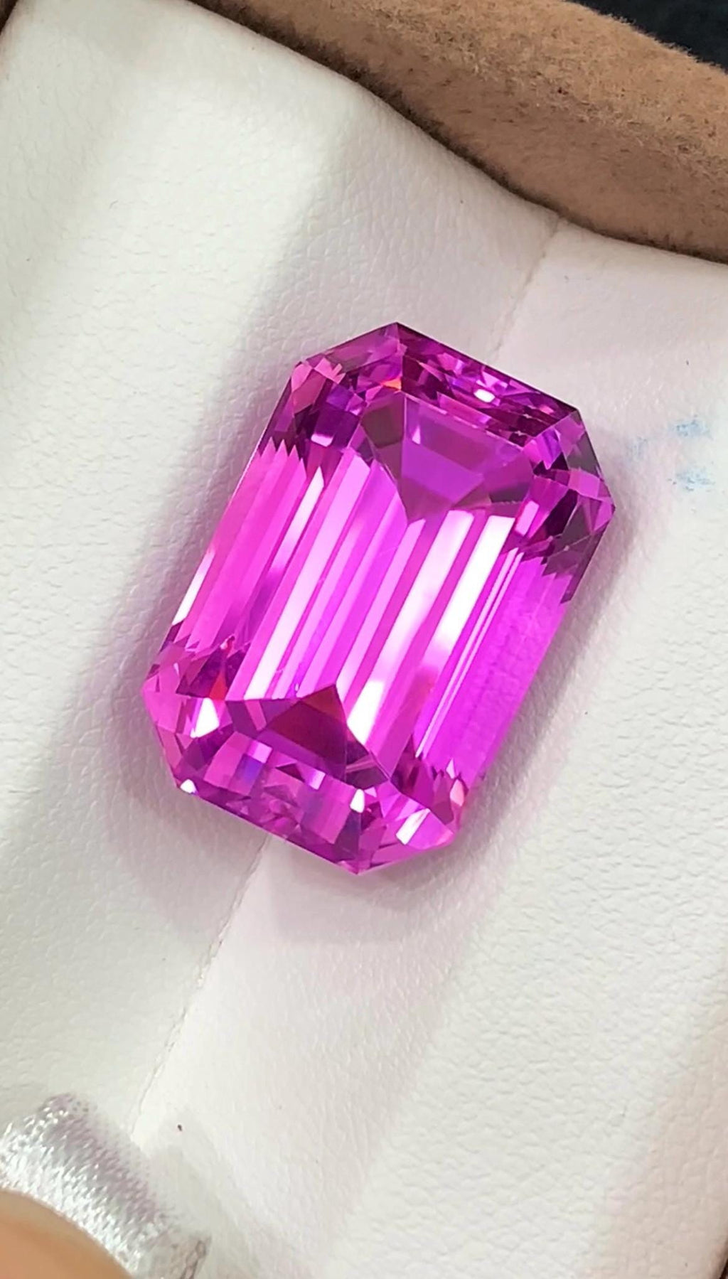 Pink Kunzite 35.40 Carat Emerald Cut Loose Gemstone from Afghanistan