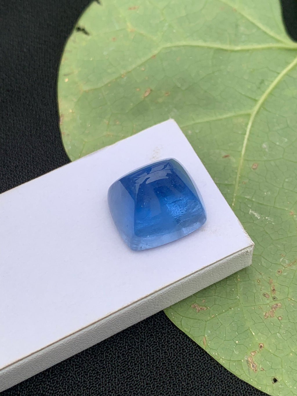 Deep Blue Aquamarine Sugar Loaf Cabochon: March Birthstone, 25.95 Carat