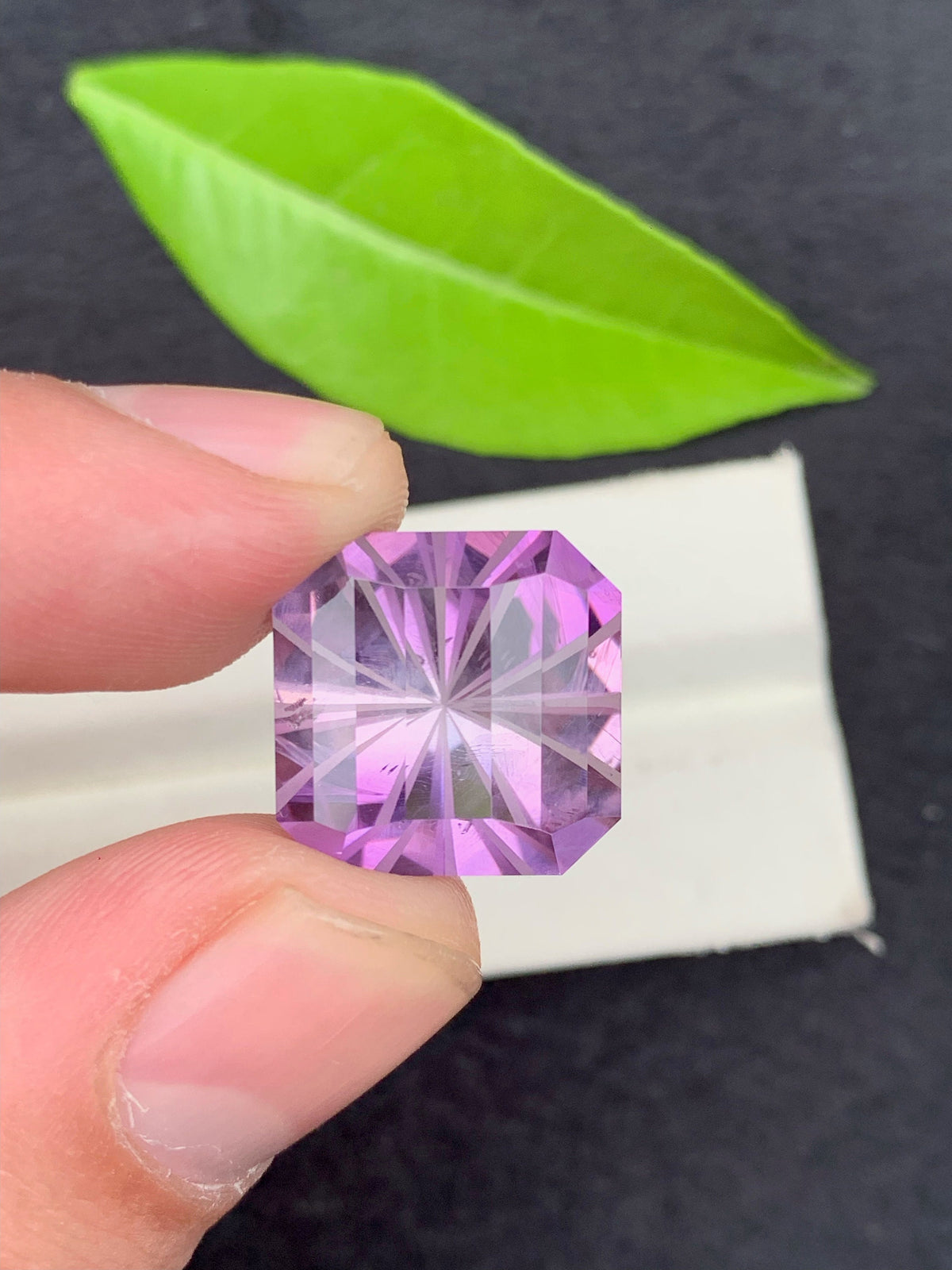 Fancy Ascher Cut Amethyst Loose Gemstone - 19 carats