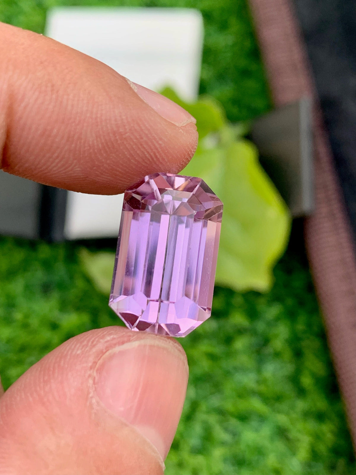 Natural Pink Kunzite Gemstone: Emerald Cut, 19.25 Carat