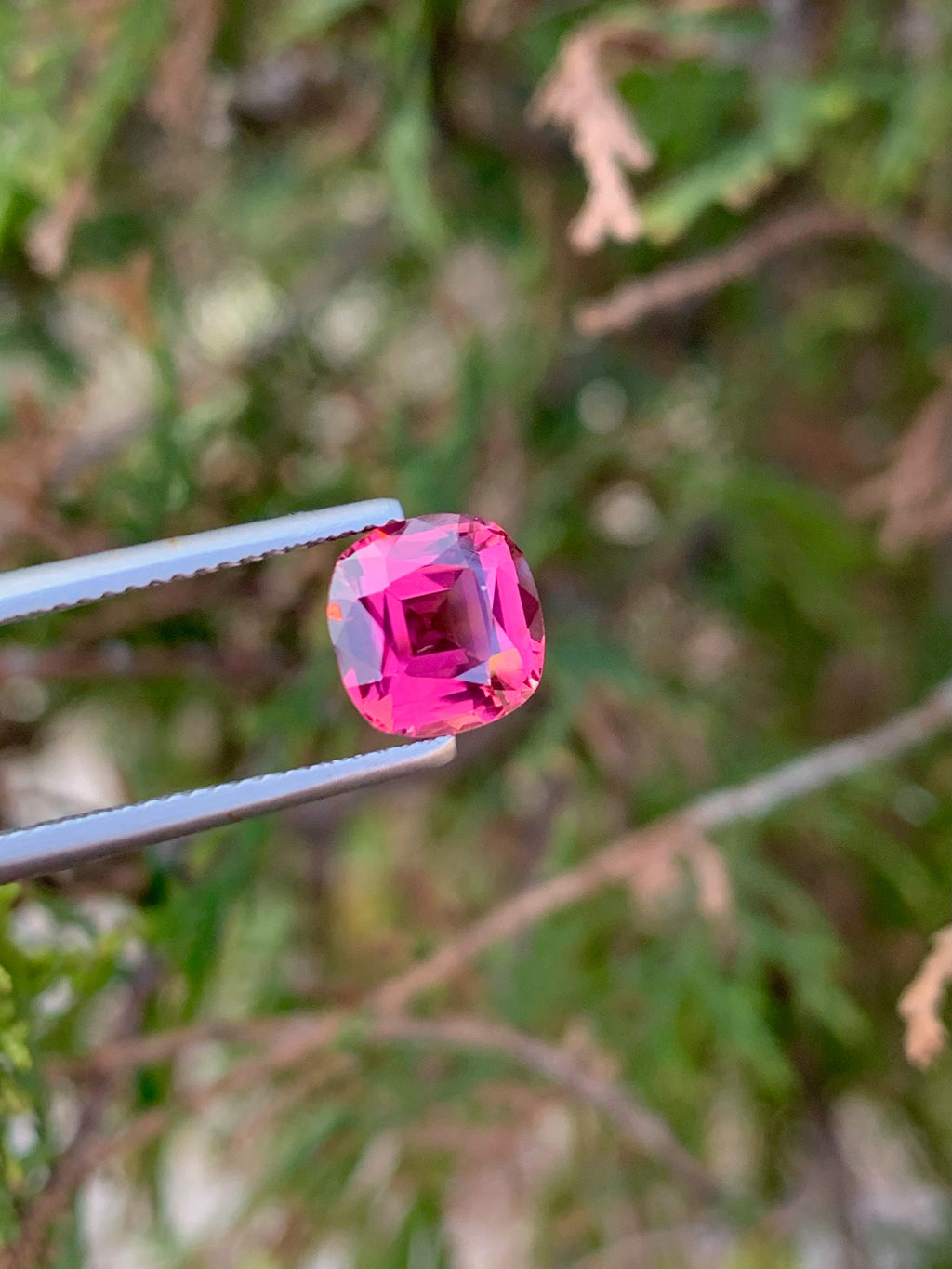 Pink Tourmaline Gemstone: 2.15 CT Cushion Cut, October Birthstone