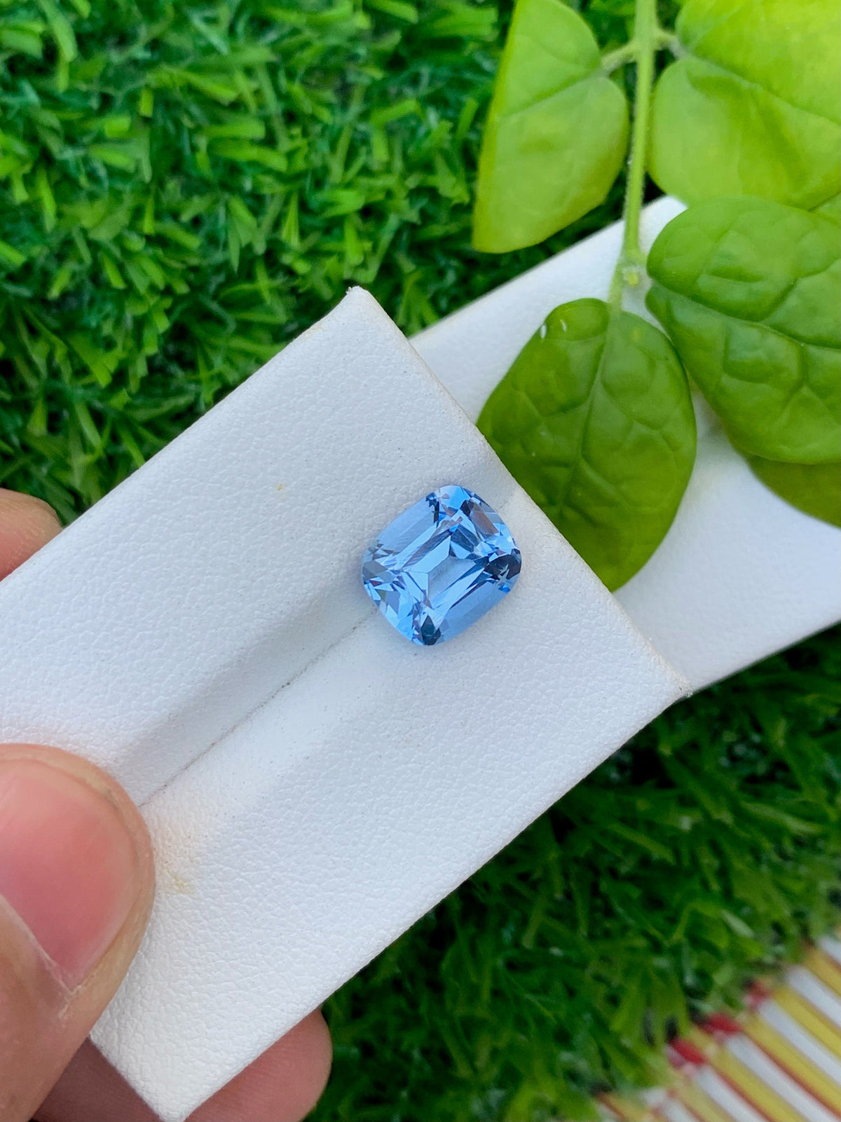 Santa Maria Aquamarine Gemstone: 2.80 ct Cushion Cut Blue Beryl