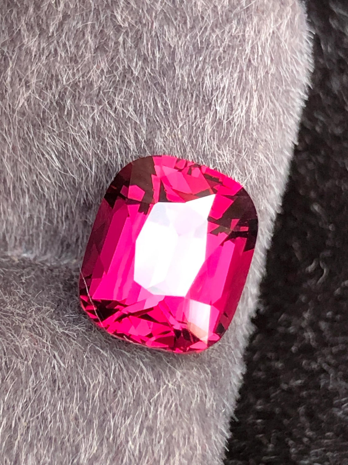 Rhodolite Garnet Cushion 3.76 ct From Tanga Mine Tanzania