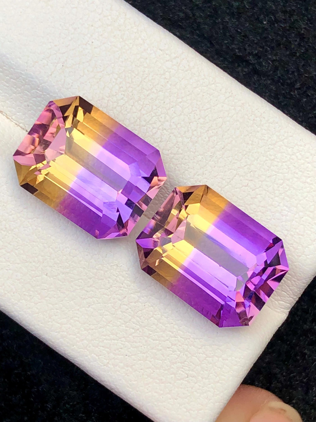Bi Color Ametrine 15.50ct Cushion Cut • Bi-Color Gemstone from Bolivia