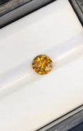 Natural Fire Sphene Gemstone: 1.20 CT Round Cut Titanite