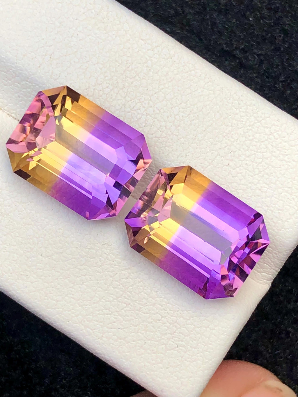 Bi Color Ametrine 15.50ct Cushion Cut • Bi-Color Gemstone from Bolivia