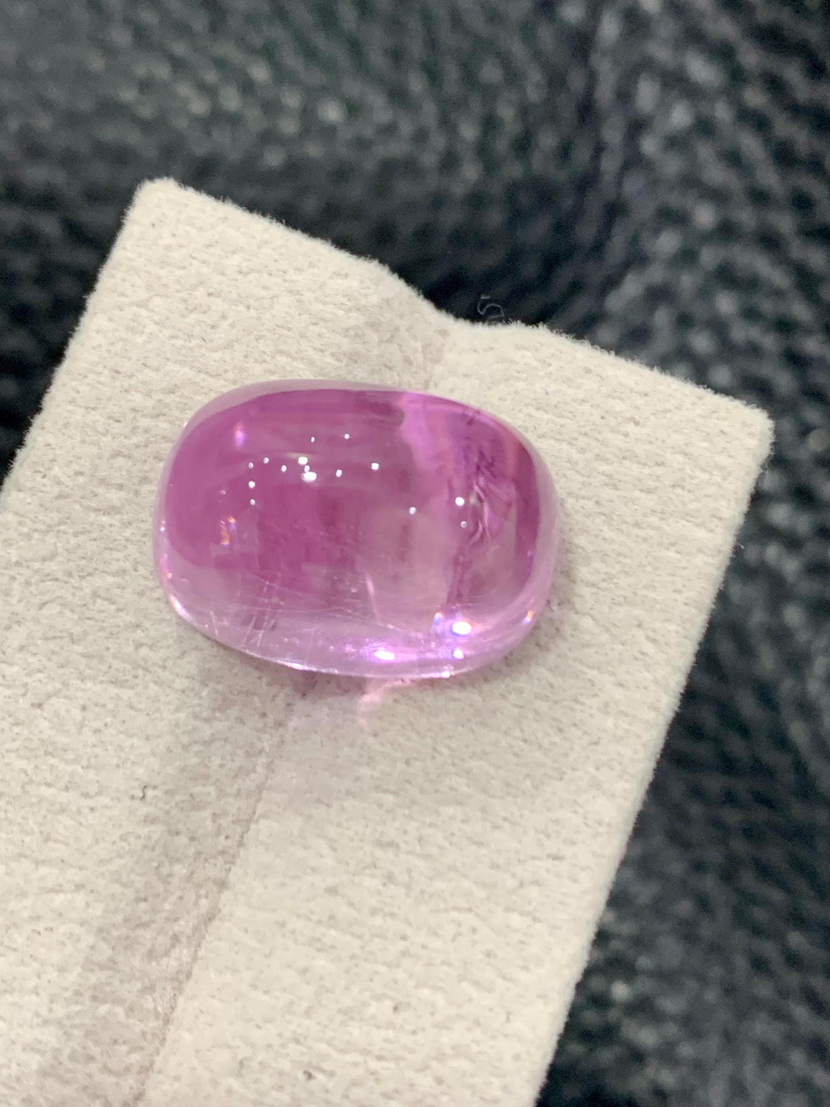 Kunzite 24.15ct Cabochon Oval — Afghanistan | Soft Pink, Elegant Lapidary Grade