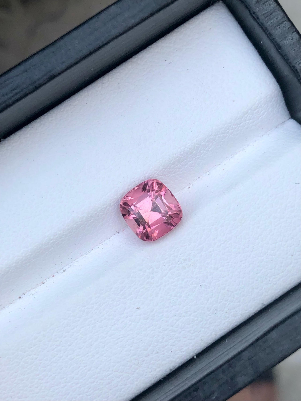 Natural Pink Tourmaline Gemstone: 2.15 CT Square Cushion Cut