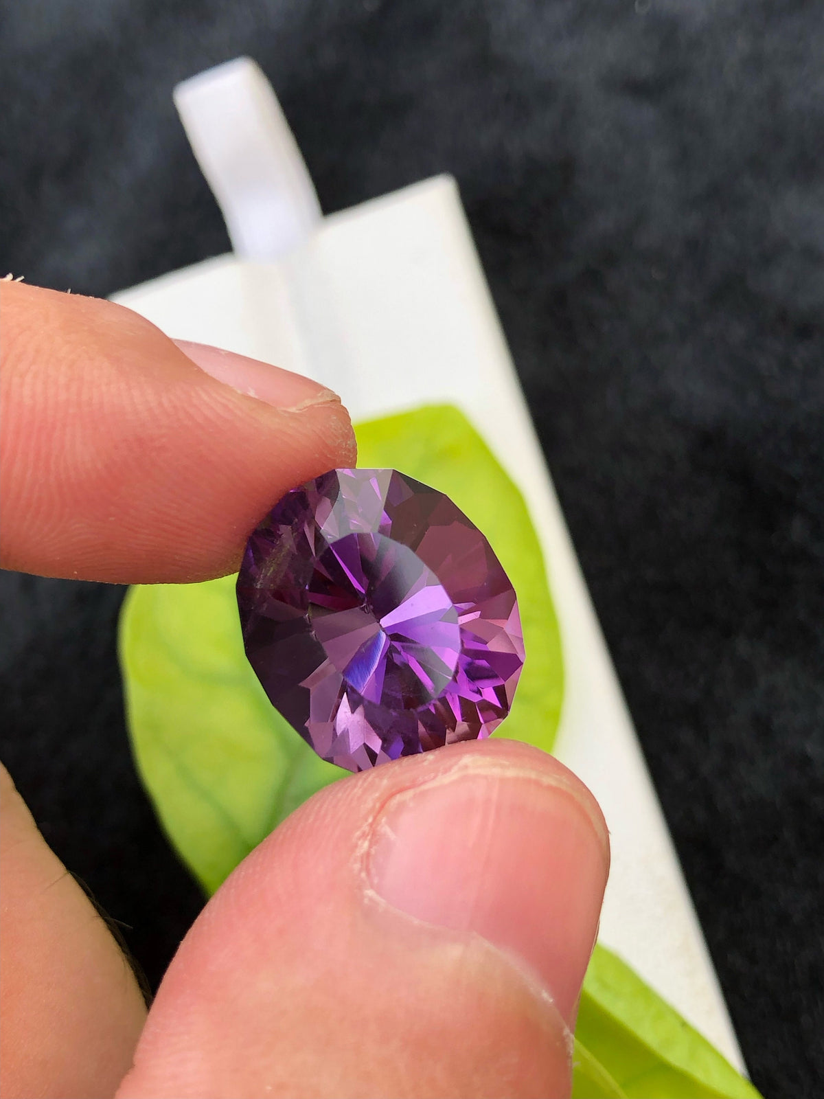 Natural Faceted Amethyst Gemstone: Purple Oval Loose Stone, 12.75 CT