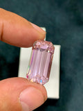 Pink Kunzite 20.85 Carat Octagonal Emerald Cut Gemstone from Afghanistan