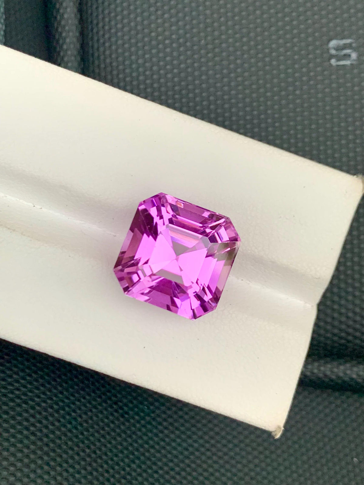 Deep Pink Kunzite Gemstone: 17.53 CT Asscher Cut Loose Stone