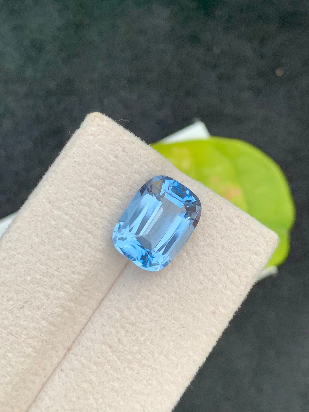Santa Maria Aquamarine Gemstone: 5.25 CT Cushion Cut, Brazil