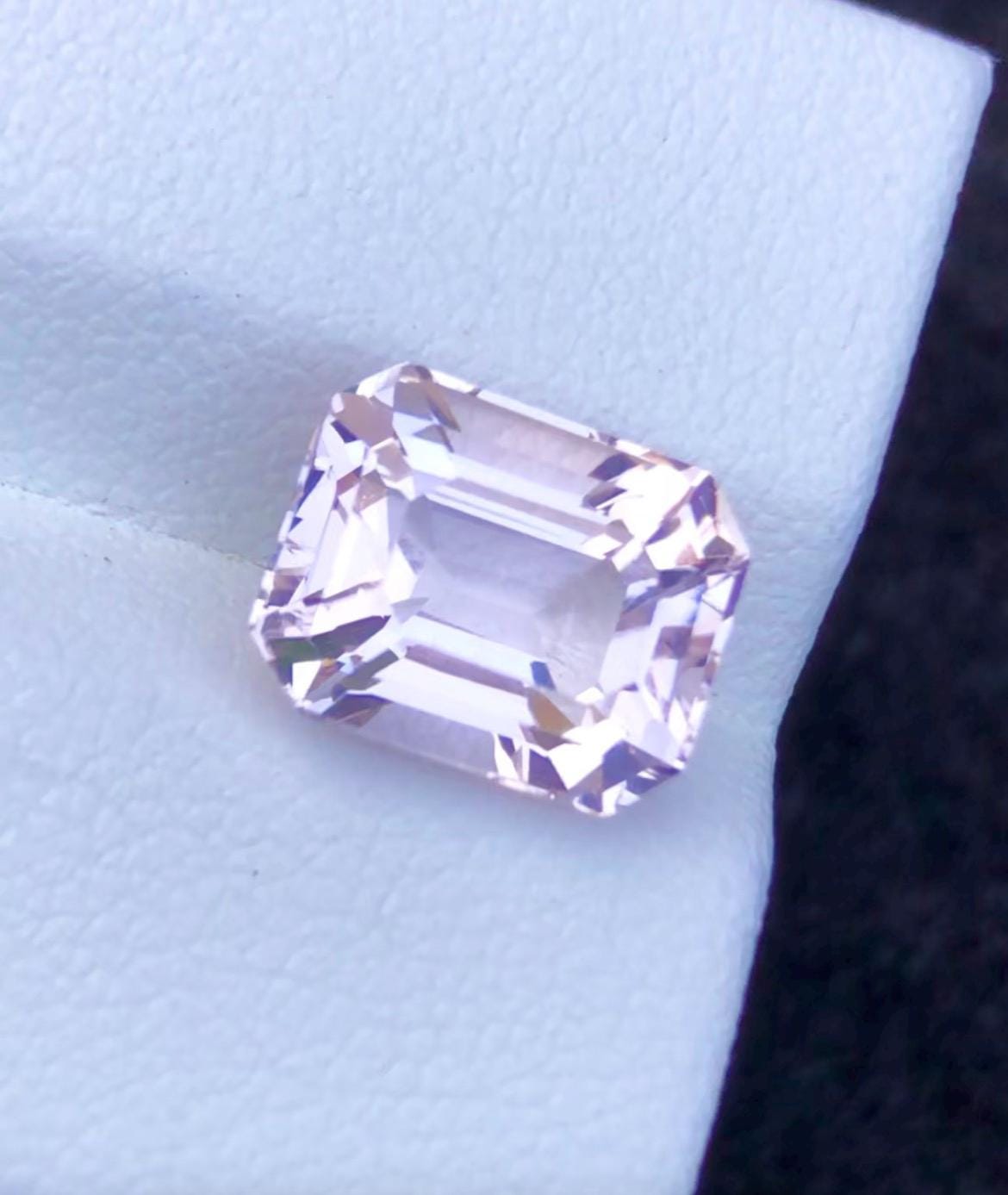 Pink Morganite 4.15ct Emerald Cut Loose Gemstone – Skardu Pakistan