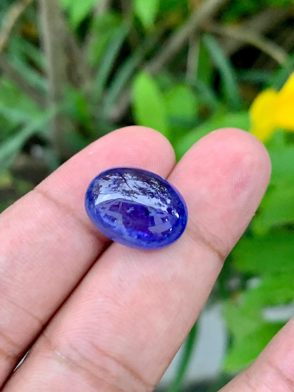 AAA Tanzanite Cabochon: 14.52 Carat Loose Gemstone - December Birthstone