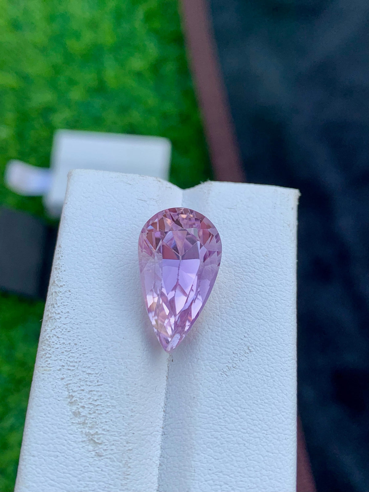 Pink Kunzite Gemstone: 13.10 CT Pear Shape, Afghanistan