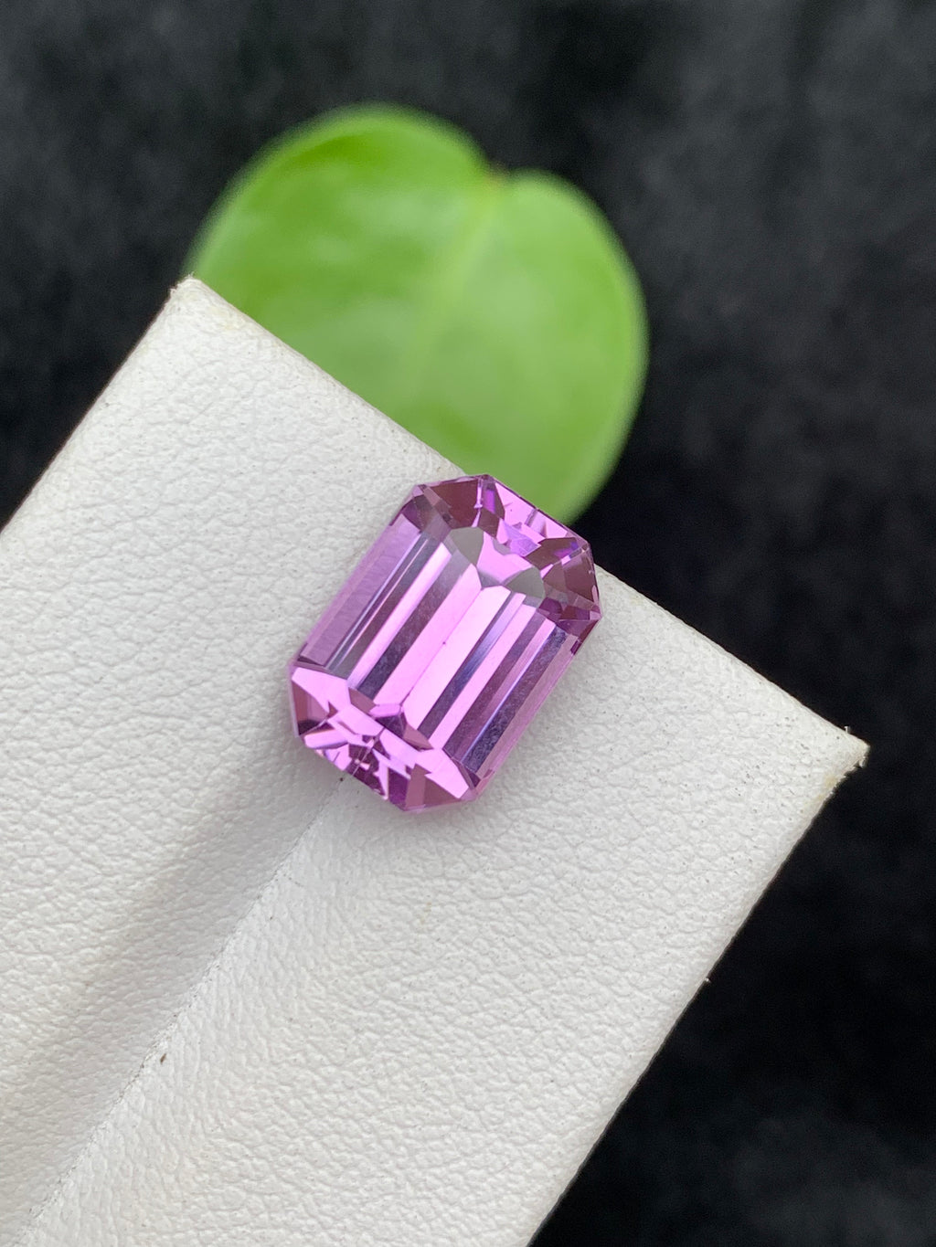 Lavender Pink Kunzite Gemstone: Emerald Cut, 7.25 CT Loose Stone