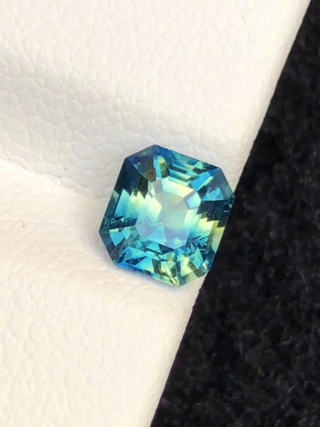 Parti Sapphire 1.21ct Octagonal Asscher Cut Madagascar Certified