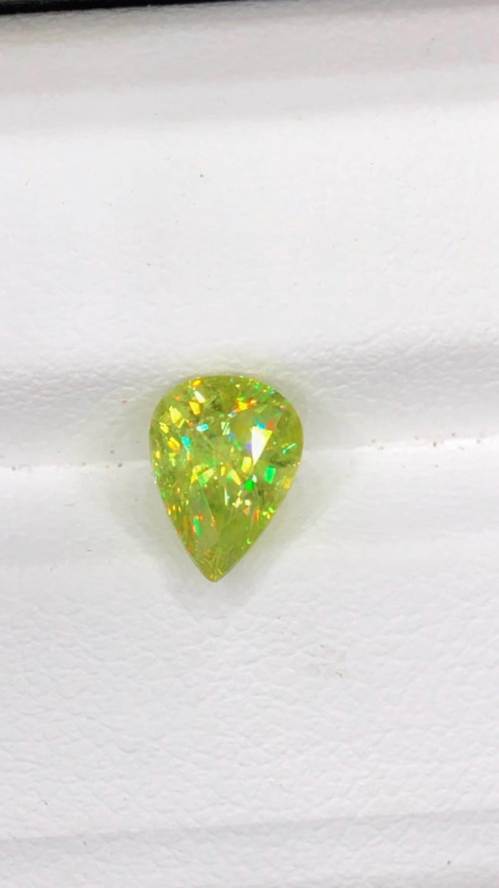 Pear Shape Sphene Gemstone: Natural Titanite, 1.60 CT