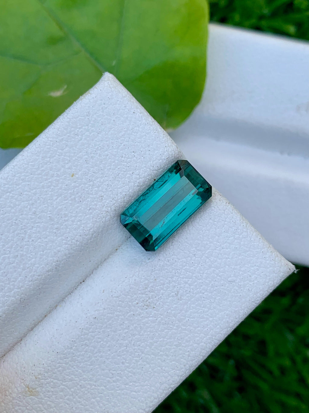 Emerald Cut Indicolite Tourmaline Gemstone, 3.00 CT, VVS Clarity