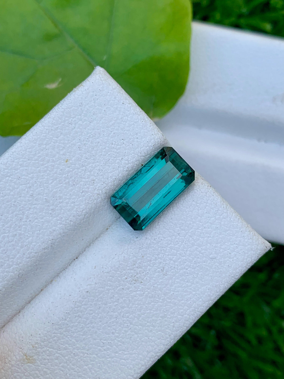 Emerald Cut Indicolite Tourmaline Gemstone, 3.00 CT, VVS Clarity