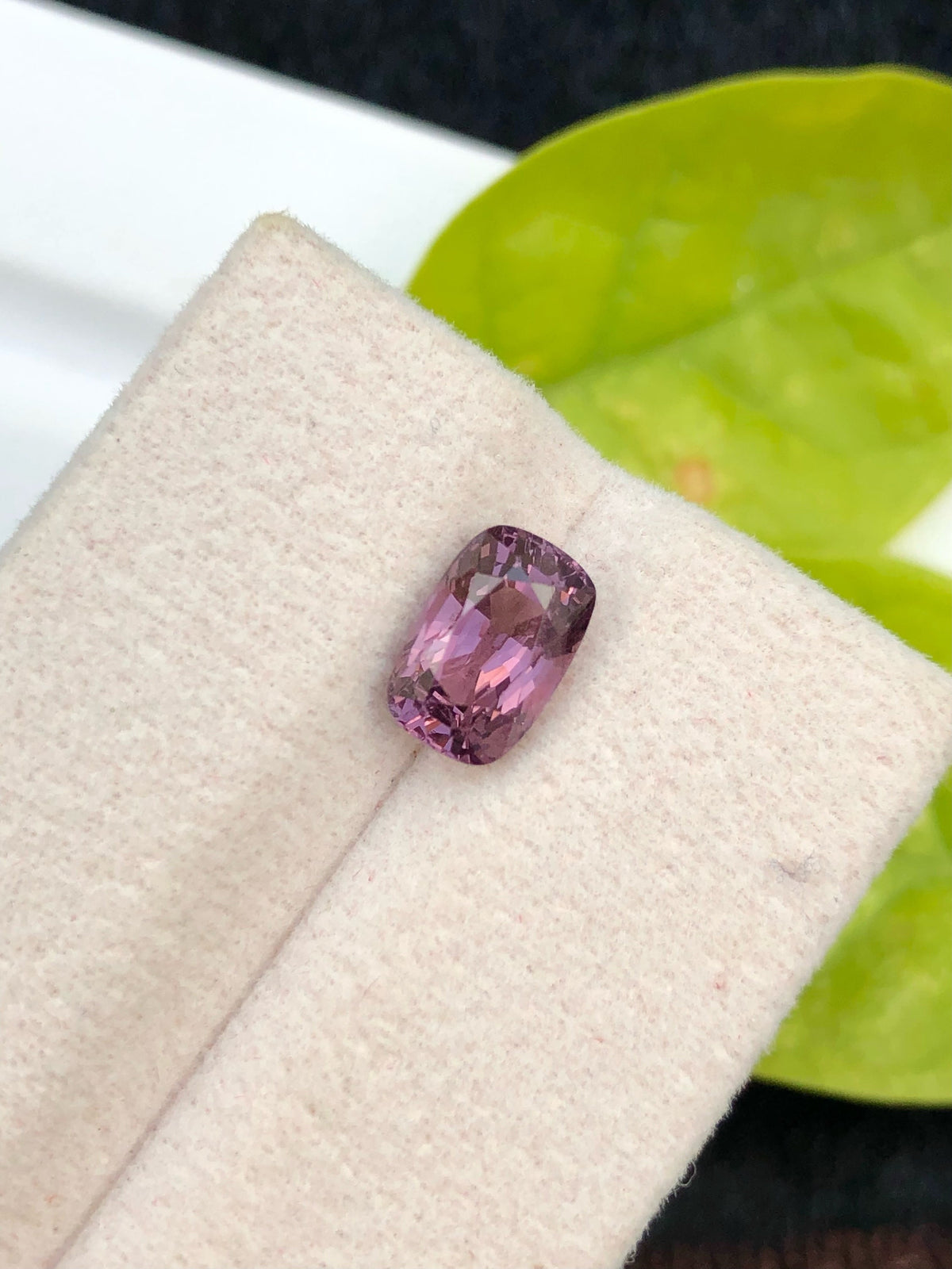 2.10 CT Purplish Pink Spinel Loose Gemstone: Cushion Cut, Afghanistan Origin