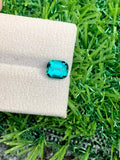 Lagoon Tourmaline Gemstone: 1.65 CT Cushion Cut Ring Stone