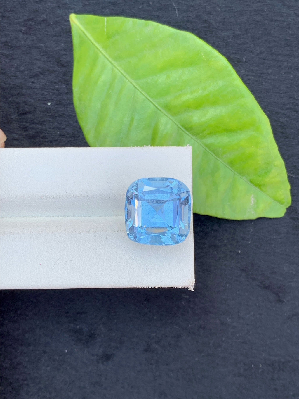 Santa Maria Aquamarine Gemstone: 17.15 CT Cushion Cut, Brazil