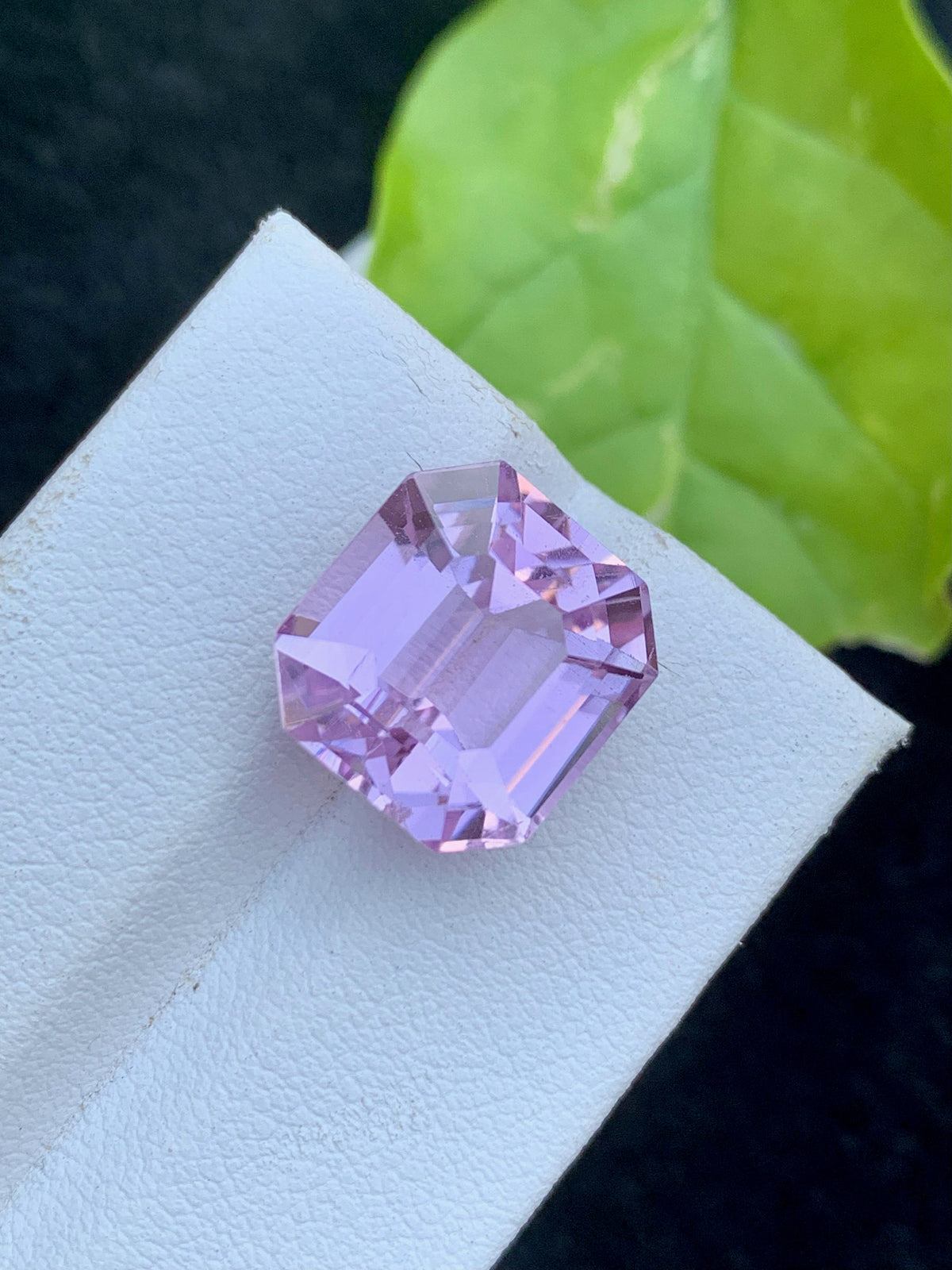 Natural Pink Kunzite Gemstone: 12.35 CT Asscher Cut Loose Stone