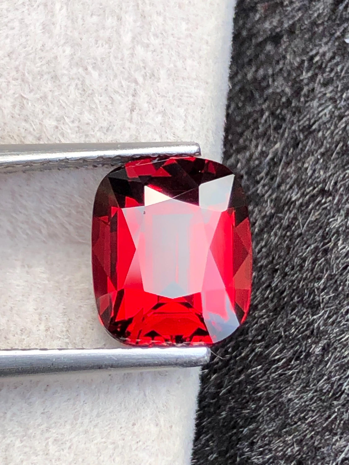 Rhodolite Garnet 3.13ct Cushion Cut Raspberry Pink from Tanzania
