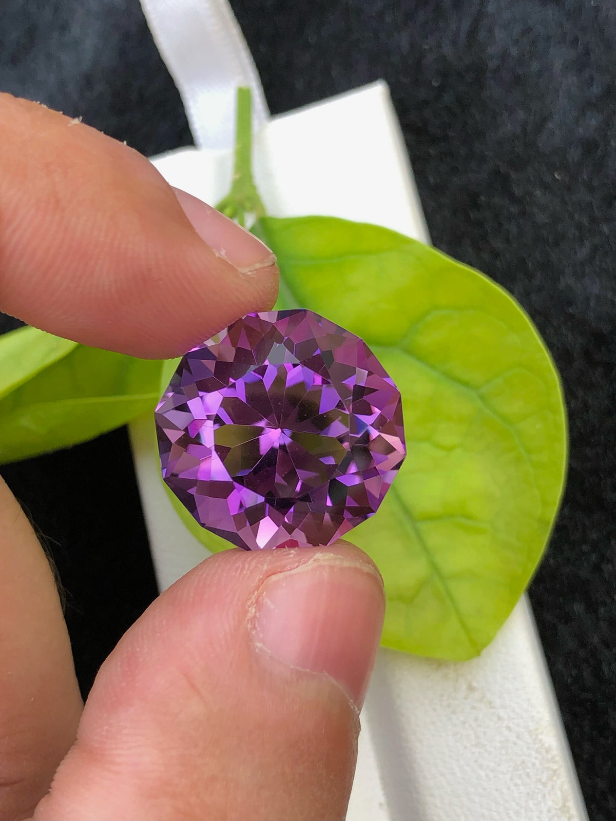 Deep Purple Amethyst Gemstone: Fancy Cut, 20.60 CT Loose Stone